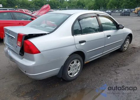 2001 Honda Civic Lx из США, поврежденный, VIN 2HGES15591H557918